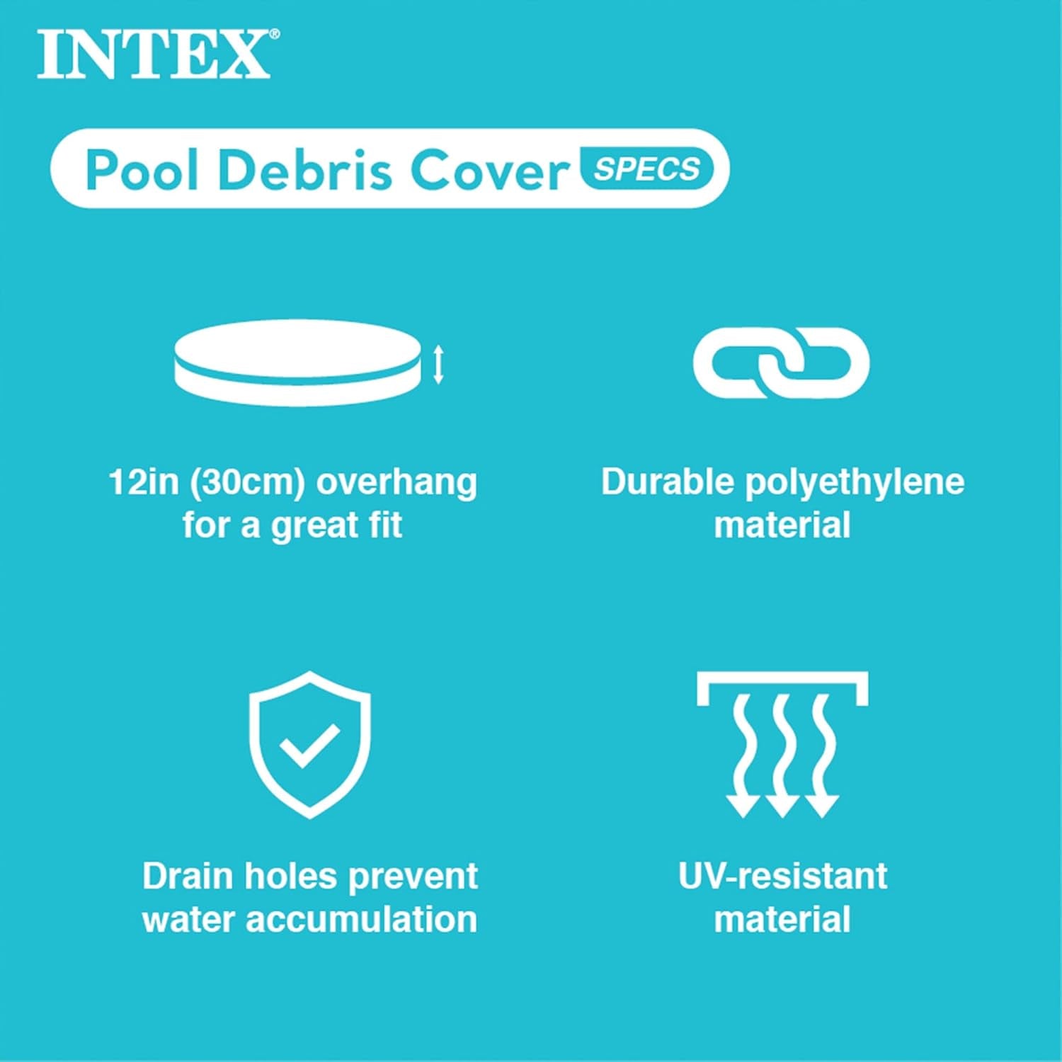 Husă Intex 28020 pentru Easy-Pool, albastră, Ø 244 cm