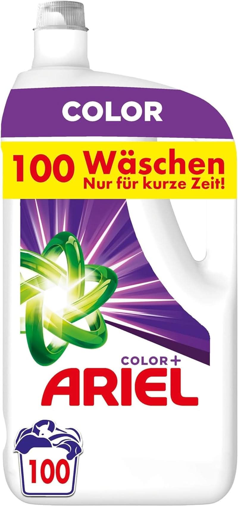 Detergent lichid Ariel, 100 sarcini de spălat, Colour+ Naty Shop Model Nou