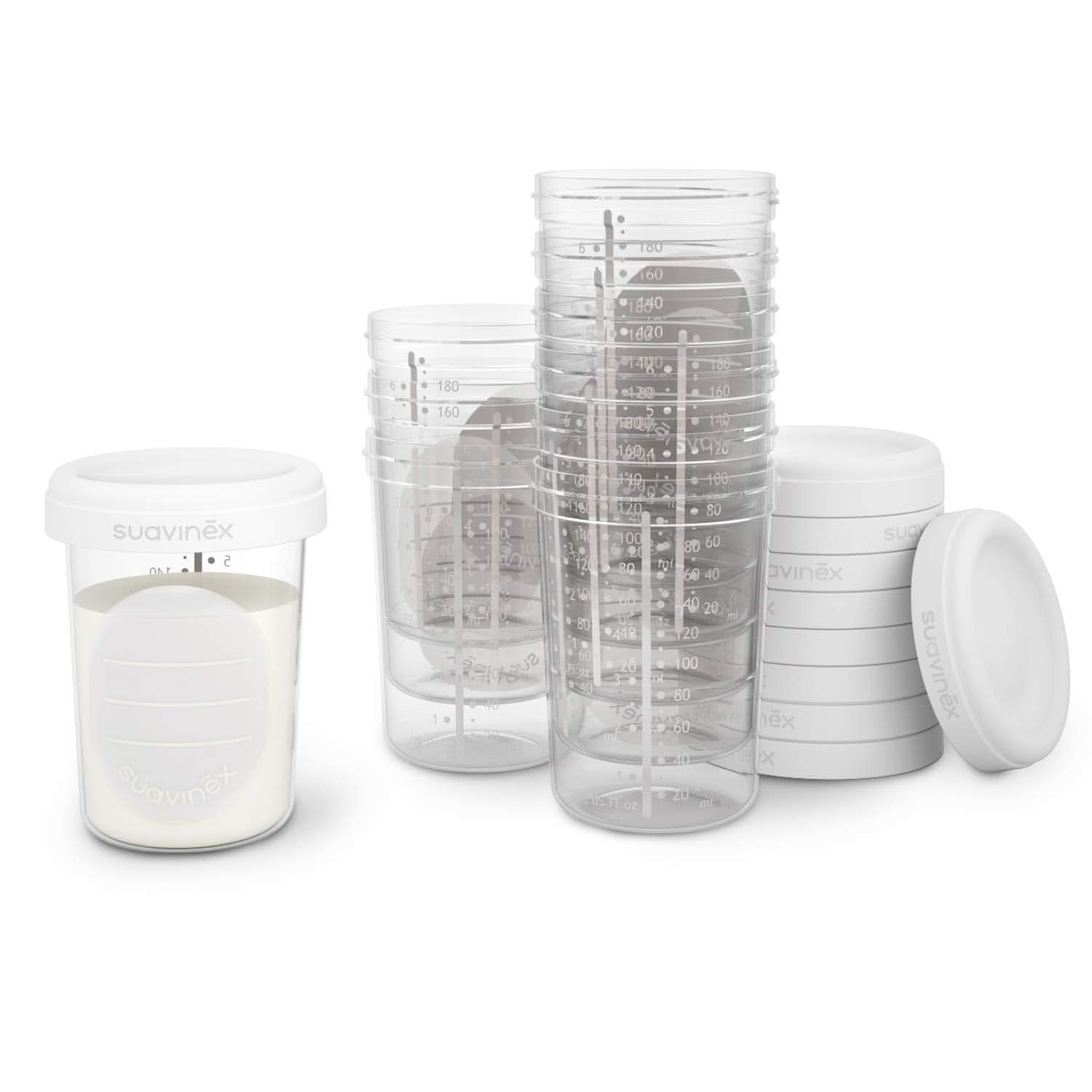Cutii de depozitare alimente, Suavinex, 10 bucăți Accesorii Hrana si Alaptare Bebe Naty Shop