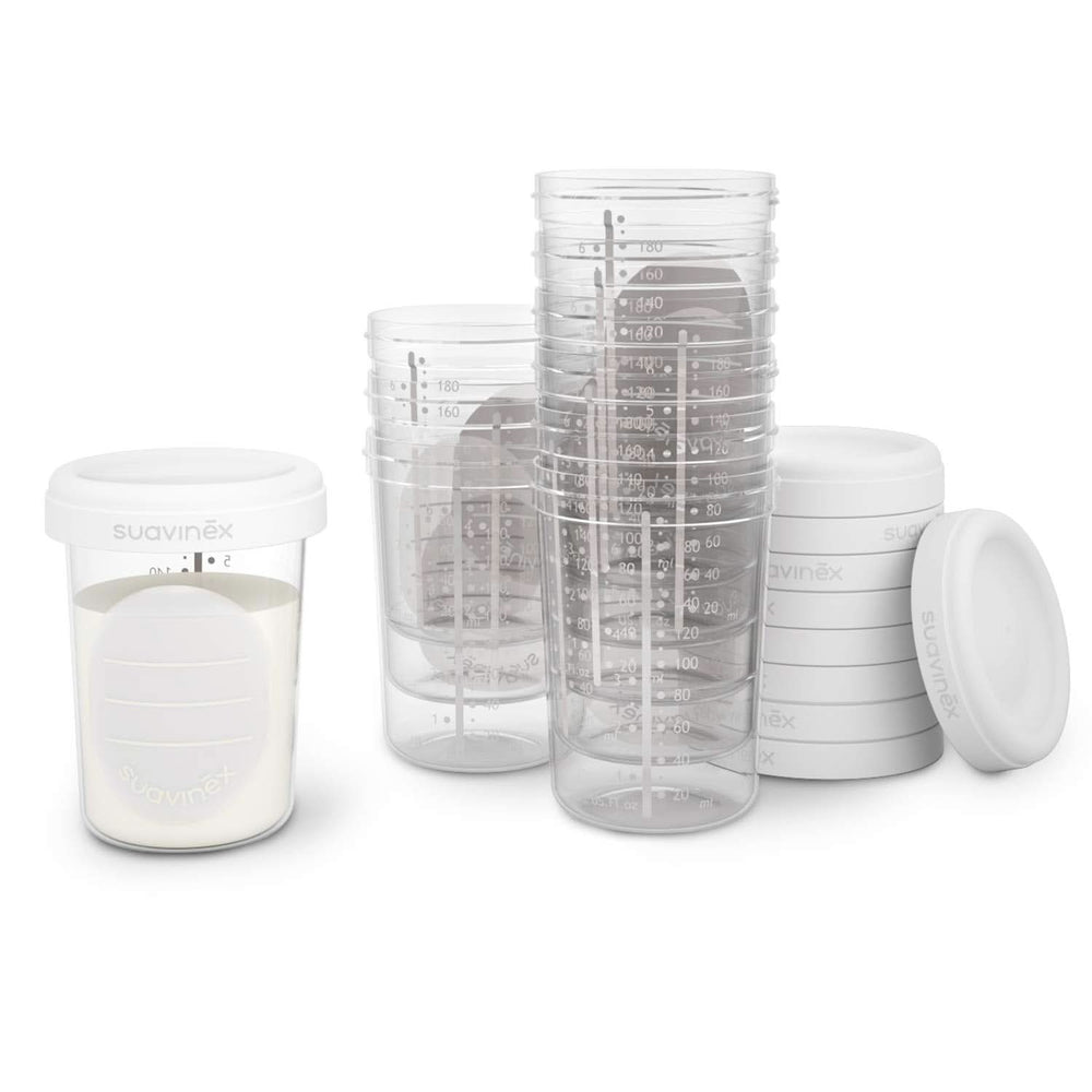 Cutii de depozitare alimente, Suavinex, 10 bucăți Accesorii Hrana si Alaptare Bebe Naty Shop