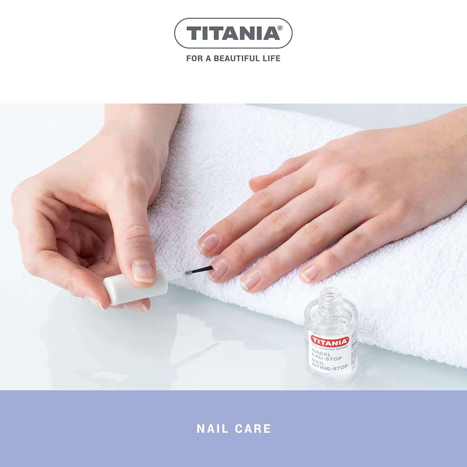 TITANIA Oja anti-roșare (10ml) • Oja împotriva roderii unghiilor • Prevenirea roderii unghiilor • Protecție împotriva roderii unghiilor de la mâini • Prevenirea roderii unghiilor de la mâini