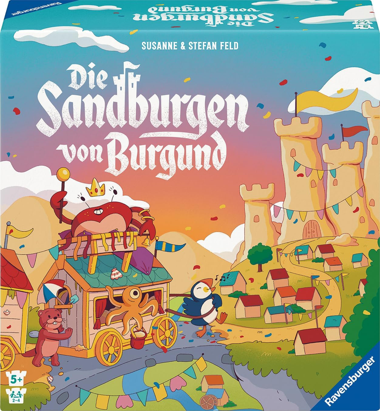 Ravensburger 24687 Castelele de nisip din Burgundia - Joc pentru copii de la 5 ani, pentru 2-4 jucători