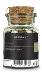 Ankerkraut Oregano Gewürz, getrocknet gerebelt, perfekt für Pizza Suppe Tomate und Fisch, Kräuter zum Würzen, mediterrane Küche für zu Hause, Lecker Kochen, 20g im Korkenglas