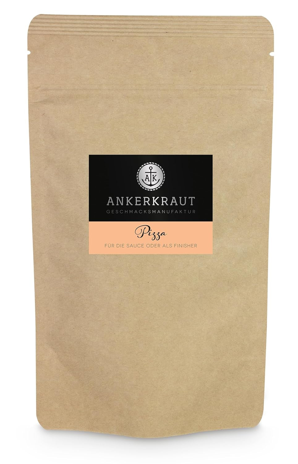 Ankerkraut Pizza, für original italienischen Geschmack, wie aus dem Steinofen, auch für Pasta, Tomate-Mozzarella und viele weitere Gerichte, 45 g im Korkenglas