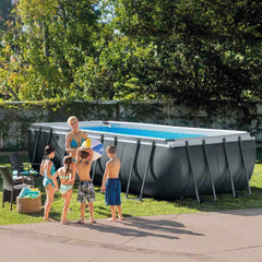 Set cadru piscină Ultra Quadra, 549 x 274 x 132 cm, XTR 26356 și cadă pentru picioare - Accesorii piscină - Cadă pentru picioare piscină - 45,72 x 8,89 x 55,88 cm
