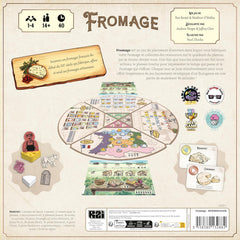 Asmodee - Brânză – Drumul spre Infamie – Joc de societate strategic – Plasarea muncitorilor – Maestru Brânză – Vârste 14+ – 1 până la 4 jucători – 40 de minute – Versiune franceză
