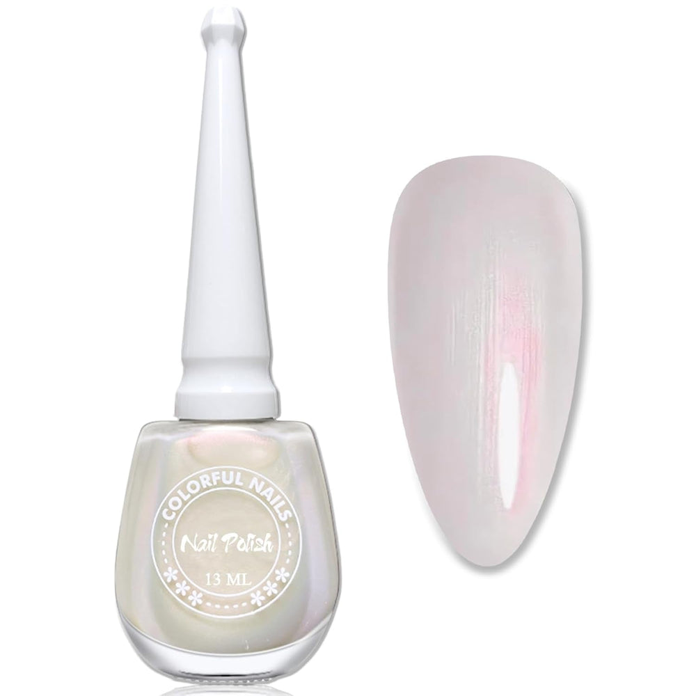 Oja Jelly Pink, 13 ml, Oja cu uscare rapidă, de lungă durată, natural translucidă, Oja obișnuită fără lampă UV pentru femei, Nail Art DIY (Roz clasic)