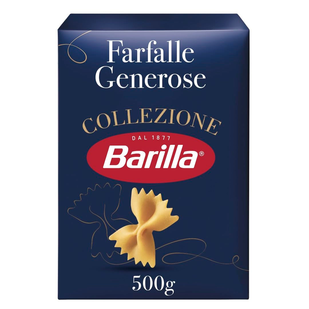 Barilla Collezione Farfalle Paste făcute din grâu dur de înaltă calitate, întotdeauna al dente, (1 x 500 g)