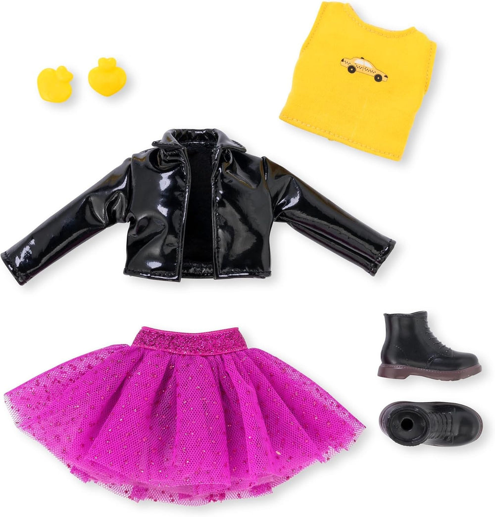 Corolle Girls Melody New York Fashion, Ankleidepuppe im New Yorker Fashion Week Look und 4 Teile, Vanilleduft, 28cm, ab 4 Jahre