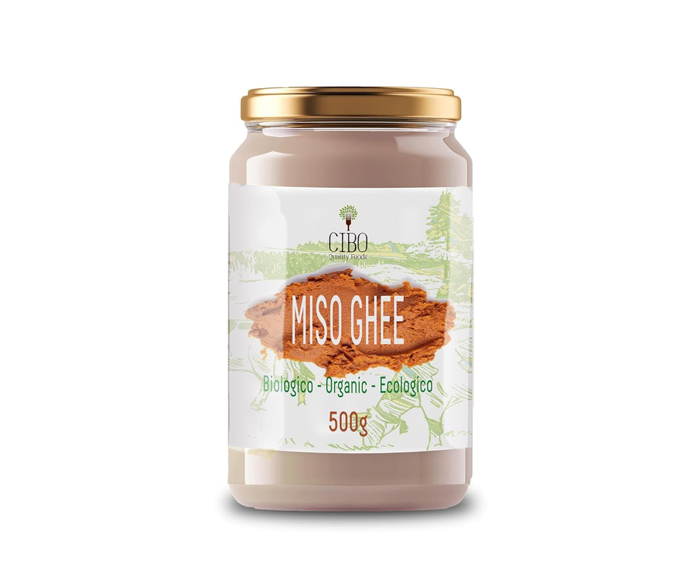 Cibo Bio Ghee 500g – Milch aus Parma & Reggio Emilia – Hergestellt in Italien – Weidekühe – Rauchpunkt 250°C – Aus Zentrifugensahne