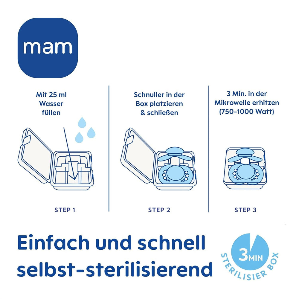 Suzete MAM Original, pachet de 2, suzete pentru bebeluși prietenoase cu dinții, fabricate din materiale sustenabile și bioregenerabile, tetine din silicon MAM SkinSoft, cu cutie pentru suzetă, 6-16 luni, verde/bej