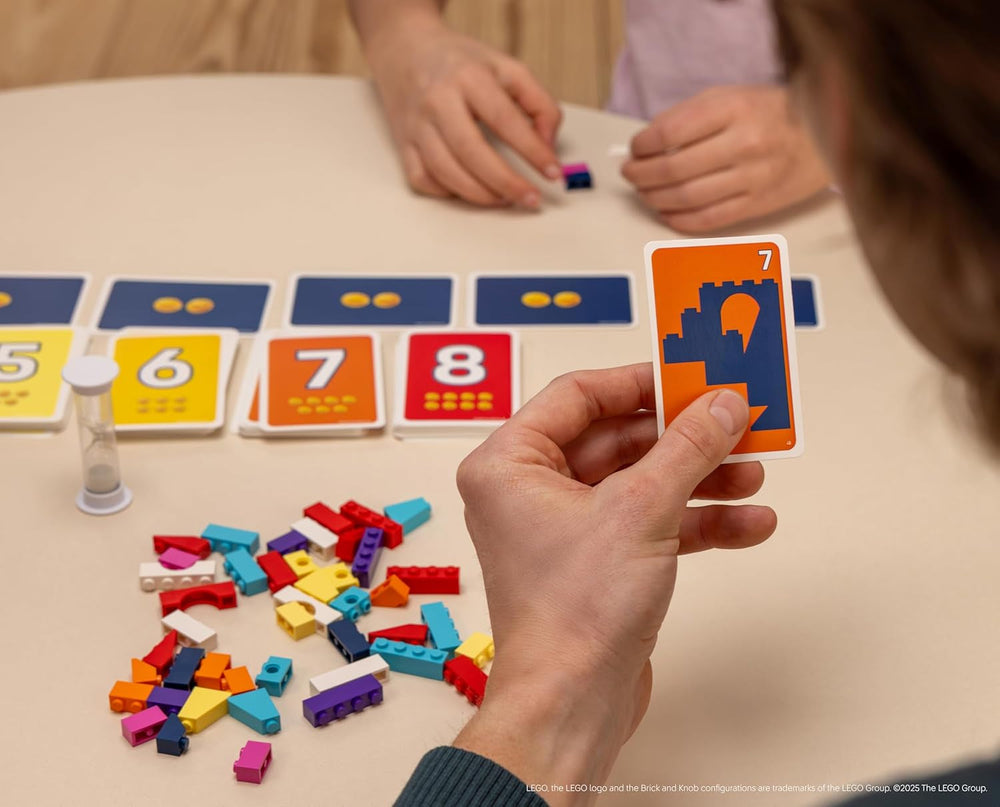 Asmodee - Brick Like This! Das offizielle Lego Spiel – schnelles und lustiges Bauspiel für die ganze Familie: Kinder, Jugendliche und Erwachsene – 15 Minuten, 2 bis 8 Spieler, ab 7 Jahren