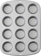Wilton 03-3118 Cupcake- /Muffin-Backform, Recipe Right, Antihaft, 12 Vertiefungen, Grau Matrite si tavi pentru copt Naty Shop