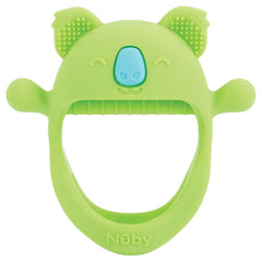 Mănuși de dentiție Nuby - Silicon | Jucărie de dentiție în formă de koala | Jucărie senzorială | 3+ luni