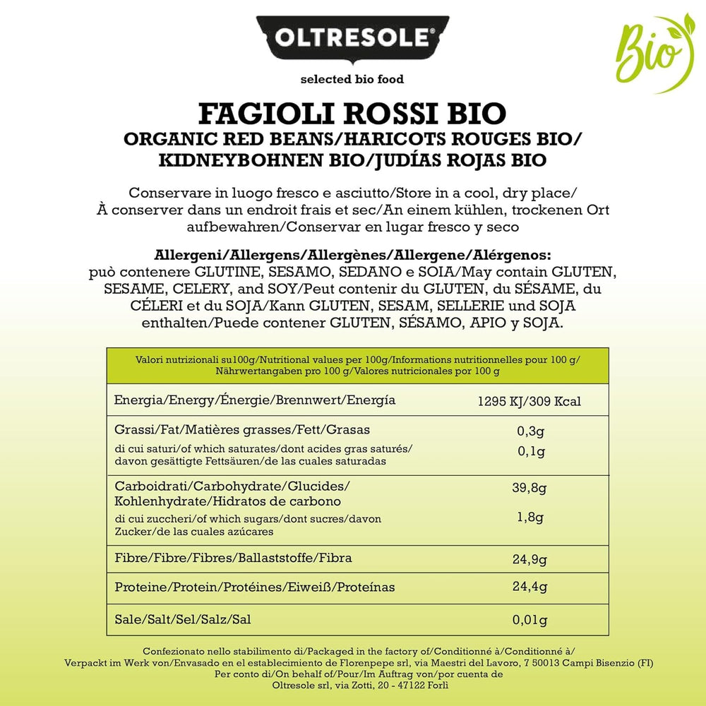 Fasole roșie organică 1 kg, leguminoase organice uscate din culturi controlate, bogate în proteine și minerale, ideale pentru diete hipocalorice, vegane și vegetariene