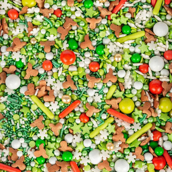 Super Streusel Hohoho Sprinkles Crăciun - Decor Festiv Pentru Prăjituri Delicioase 90 G