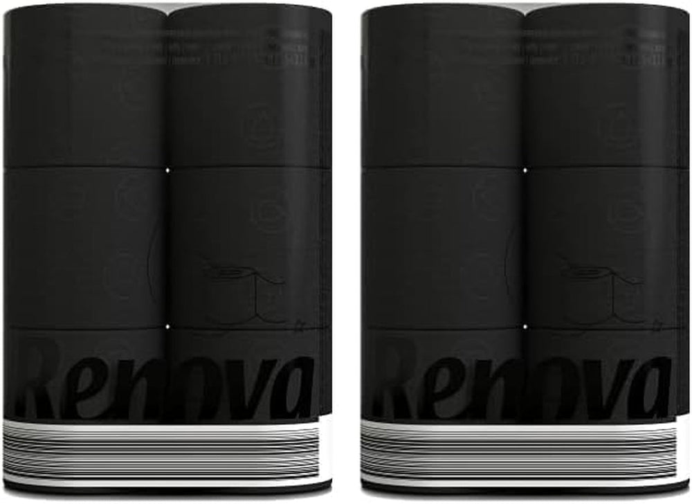 Hârtie igienică Renova Black Label de culoare neagră ( 6 role )