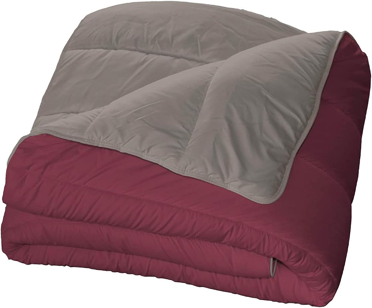 Bleu Câlin plapumă reversibilă bicoloră pentru 2 persoane, microfibră, burgundy/pepper, 220X240 cm Plapumi si pilote Naty Shop Burgundia/pepper 220X240 Cm