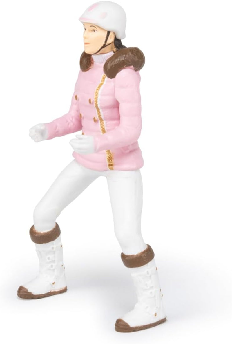 PAPO - Horse figure - Rider Fashion Winter, pasiune pentru călărie, jucărie pentru copii de la 3 ani. Action figures Naty Shop