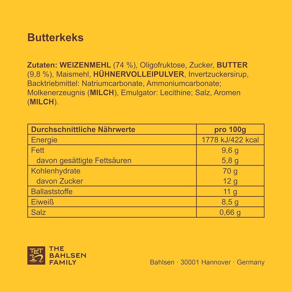 Biscuite cu unt - 30% zahăr, 150 g, biscuiți cu unt cu conținut redus de zahăr, biscuiți crocanți autentici cu 52 de dinți (1 x 150 g) (pachet de 4)
