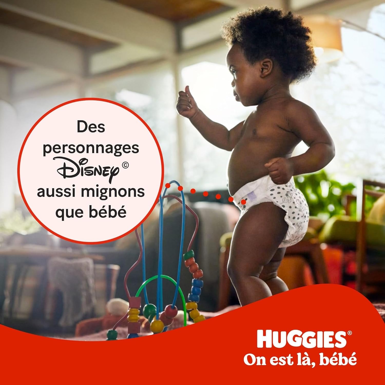 Scutece Huggies pentru bebeluși Little Movers, design Disney, mărimea 6, 102 buc (3 x 34), cutie lunară