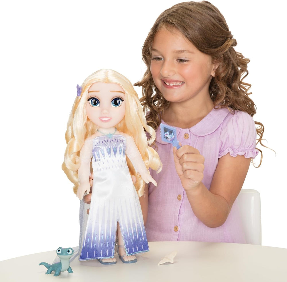 Disney Die Eiskönigin Singende ELSA The Snow Queen Puppe 35 cm, singt „Show Yourself“, inklusive Zubehör für zusätzlichen Spielspaß, perfekt für Mädchen ab 3 Jahren Weiß und Blau