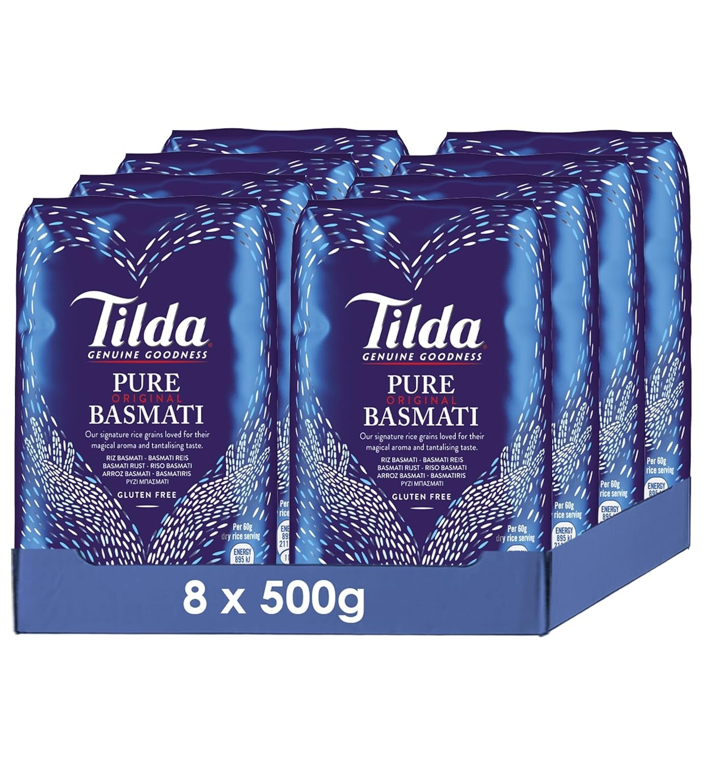 Orez Basmati Tilda Pure Original, pachet de 8 (8x500g)