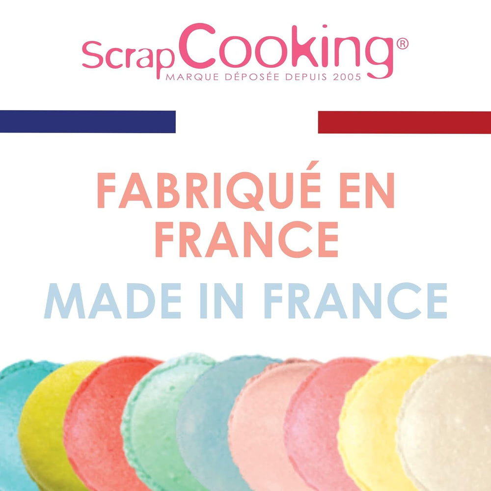 Scrapcooking - Set 9 coloranți alimentari pastel - Albastru, Galben, Coral, Roz, Turcoaz, Verde Lămâie, Alb, Verde Aqua, Roz pudră - Pudră colorantă comestibilă pentru prăjituri, brioșe, macarons - 4272