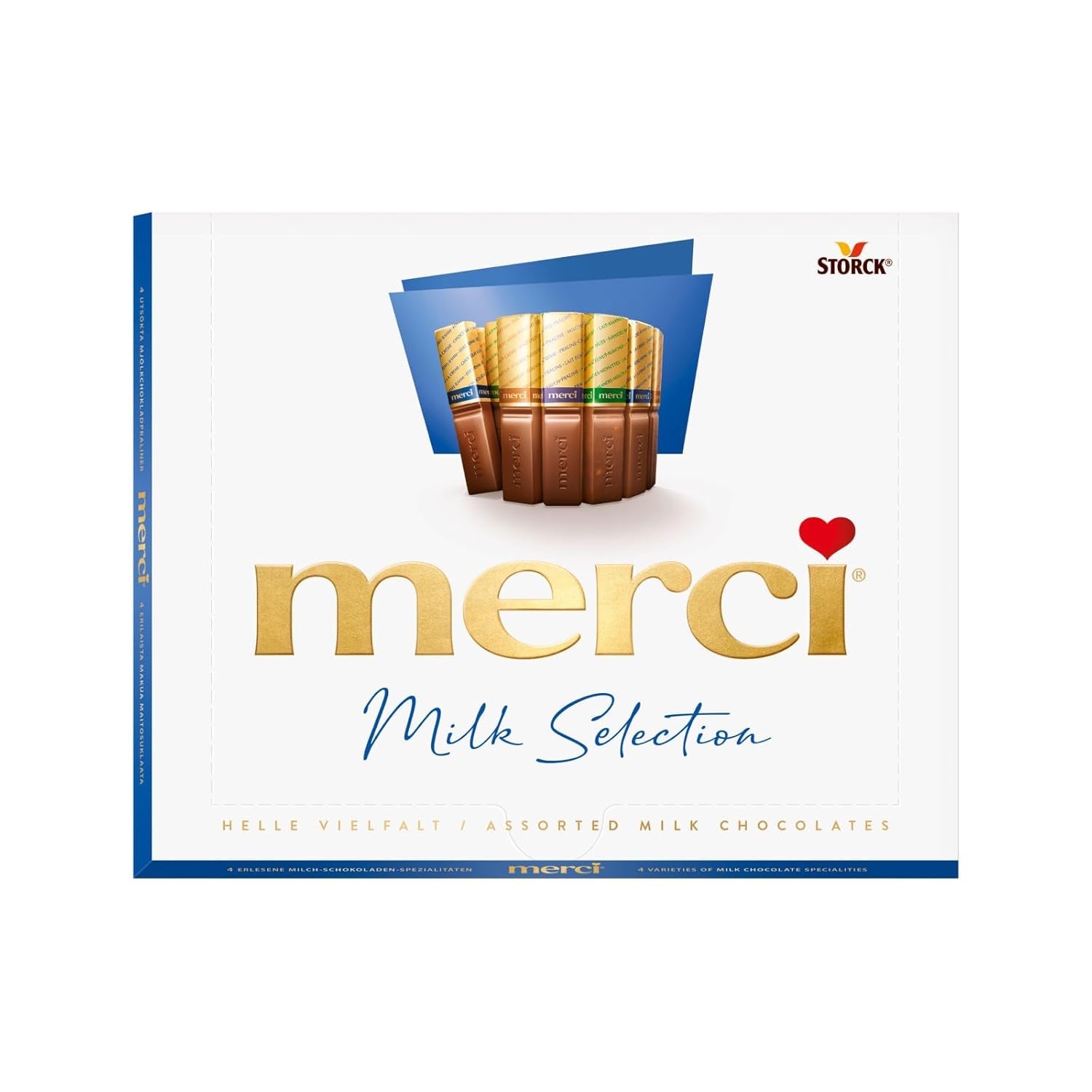 merci Finest Selection Mousse au Chocolat Variety – 1 x 210 g – Specialități Exquisite Mousse de ciocolată – Praline umplute și neumplute