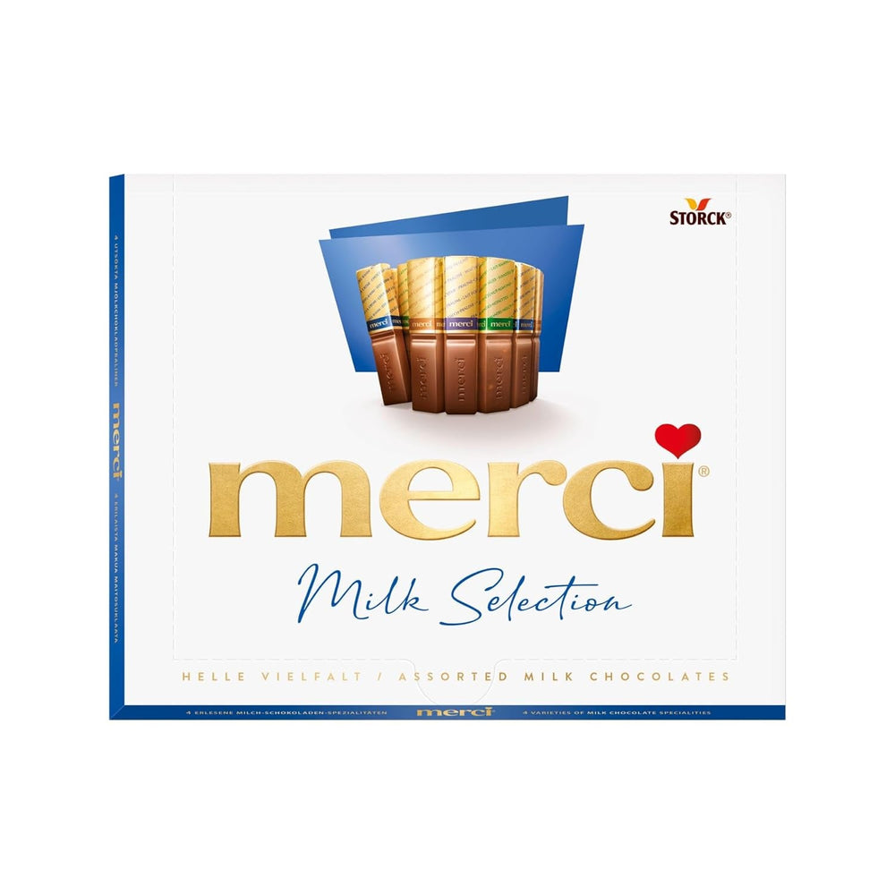 merci Finest Selection Mousse au Chocolat Variety – 1 x 210 g – Specialități Exquisite Mousse de ciocolată – Praline umplute și neumplute