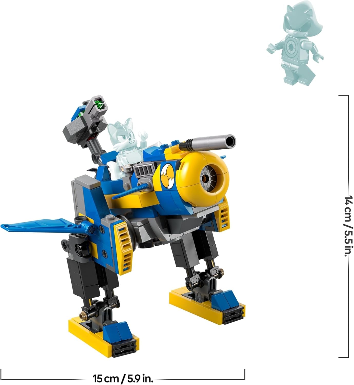 LEGO Sonic the Hedgehog Cyclone vs. Metal Sonic - Spielzeug Mechs zum Sammeln mit 2 Videospiel Minifiguren - Geschenkidee für Jungen und Mädchen ab 8 Jahren & Teenager Gaming Fans 77002
