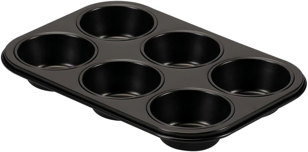 , Formați 6 brioșe 18.5x27cm, negru Matrite si tavi pentru copt Naty Shop 6 Muffins