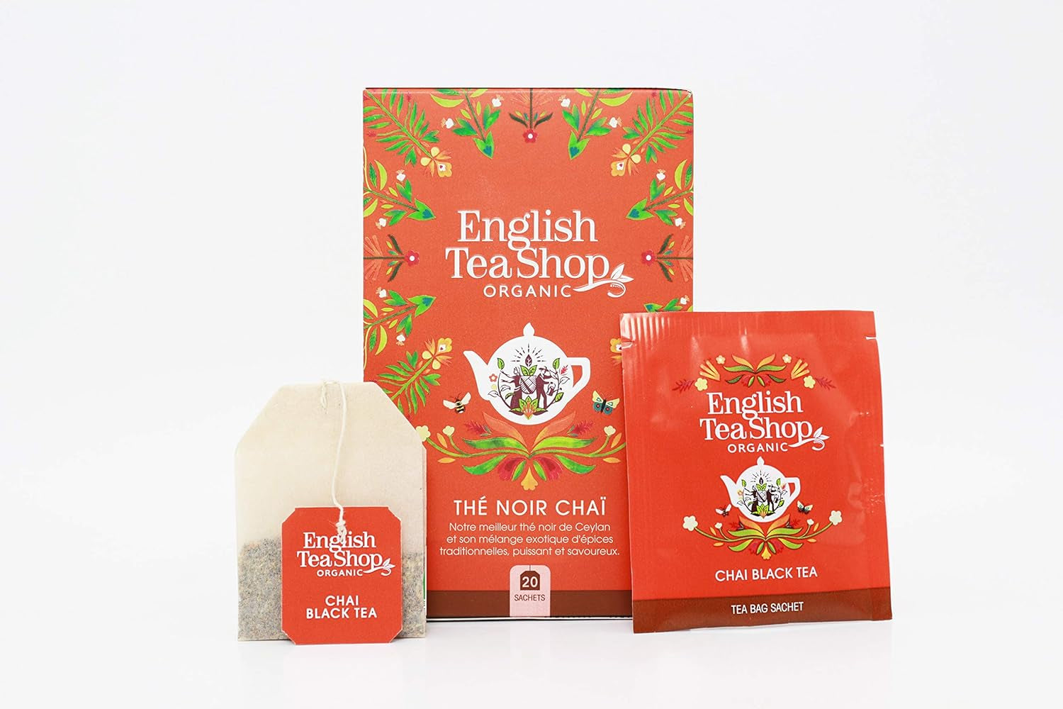 ETS - Ceai negru Chai, Naturland BIO, 20 pliculețe de ceai (pachet cu 2)