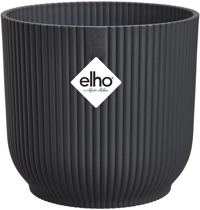 Elho Vibes Fold Rund 14 Pflanzentopf - Blumentopf Für Innen - 100% Recyceltes Plastik - Ø 14.1 X H 12.9 Cm - Grün/Sorbet Green