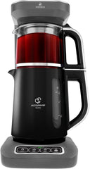 Karaca Caysever Robotea Pro Aparat de ceai automat vorbitor 4 în 1 cu filtru, încălzitor de terci și aparat de ceai la ibric, 2500 W, ceainic turcesc gri spațial