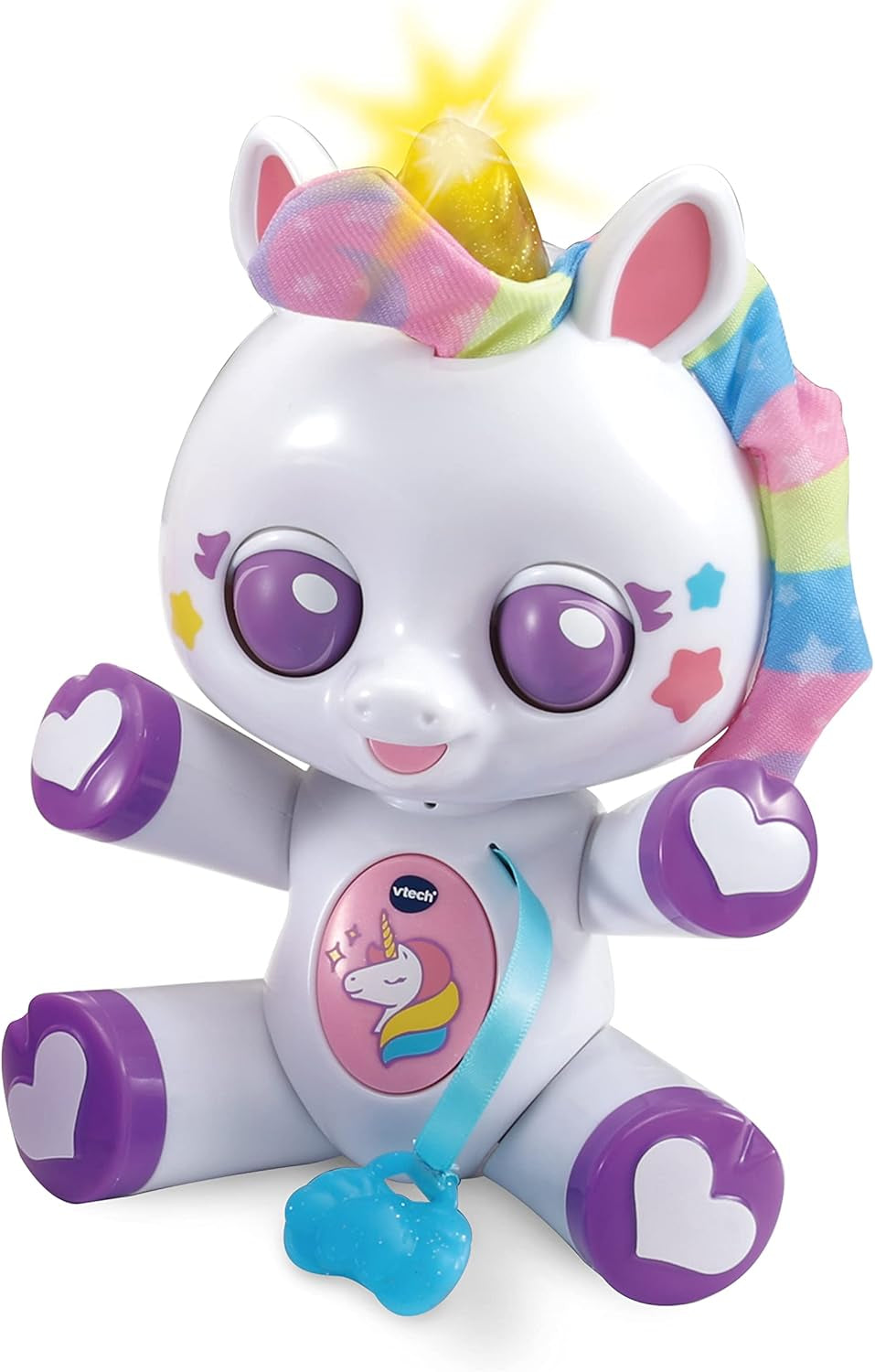 VTech Little Love - Emily Einhorn mit Handtasche – Süße Puppe mit Tasche, in der sie getragen Werden kann – Für Kinder von 3-8 Jahren