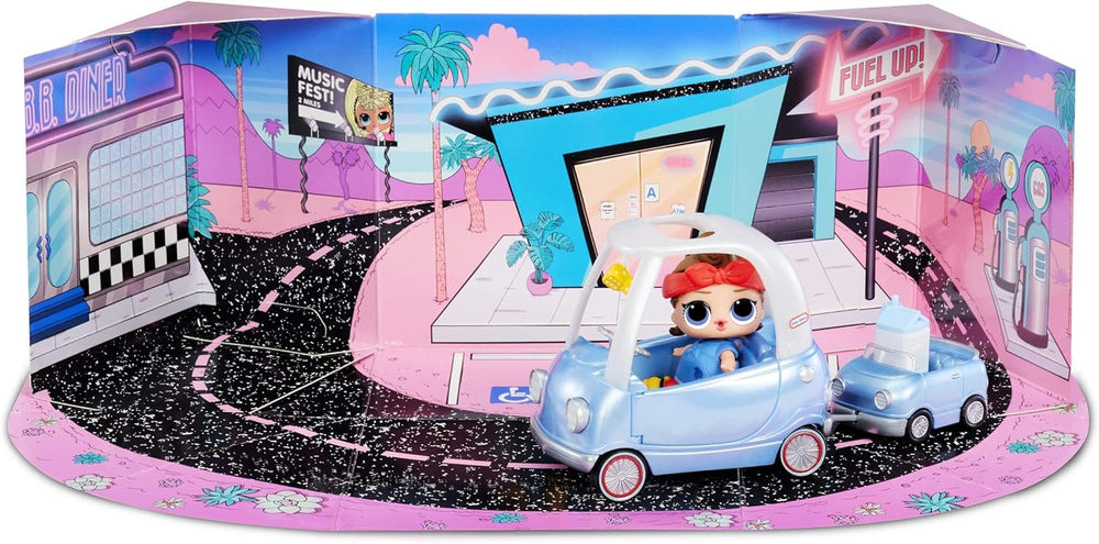 L.O.L. Surprise! 564928E7C Furniture - Puppenmöbel und Sammelfigur mit Zubehör Road-Trip mit Can Do Baby, 10 Überraschungen