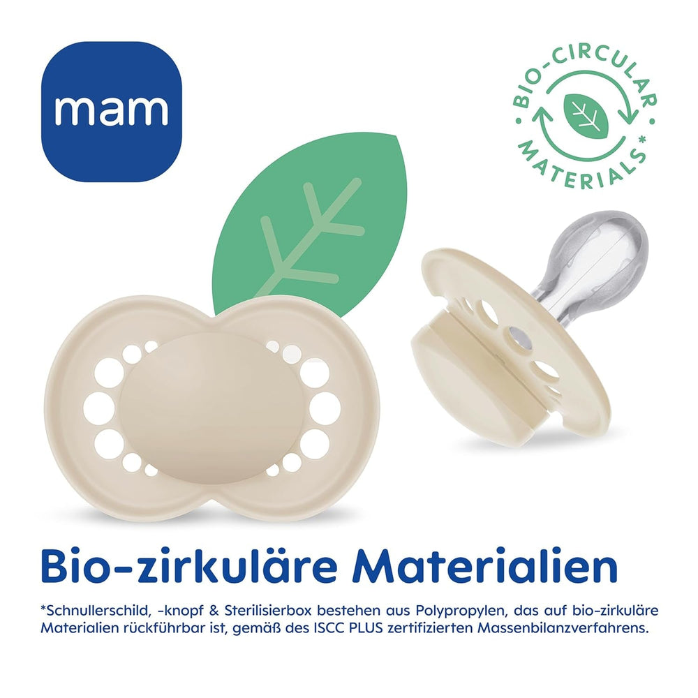 Suzete MAM Original Day & Night Matt | 6-16 luni | Set suzetă | Acceptare 94% | Ajută la prevenirea alinierii dinților nedoriți | Dezvoltate împreună cu dentiști | Silicon SkinSoft | Model pasăre/bufniță | Pachet de 4
