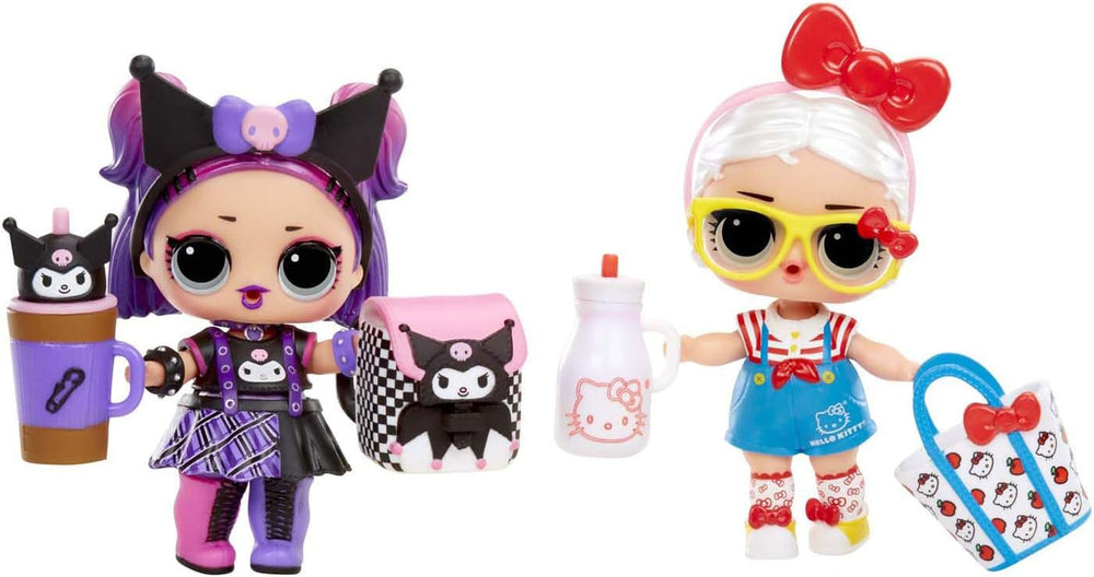 L.O.L. Surprise! Loves Hello Kitty and Friends - 1 Puppe mit 7 Überraschungen, Zufällige Auswahl, 8 Tots zum Sammeln, für Kinder ab 4 Jahren, Pink