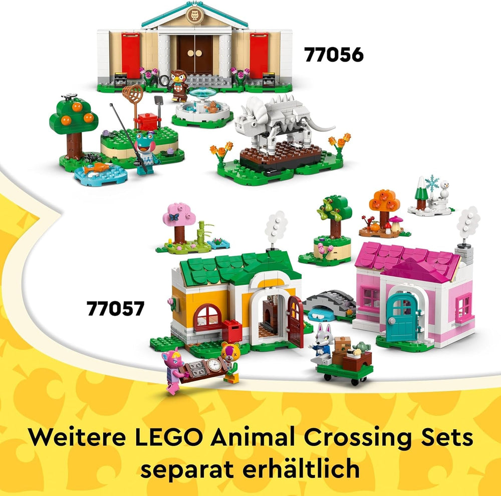 LEGO Animal Crossing - Bienchens gemütliches Haus - Spielzeug mit Minifigur, Klavier, Picknicktisch & Lebensmittel Zubehör - Spielset Gamer Geschenk für Mädchen, Jungen & Fans ab 6 Jahren - 77058