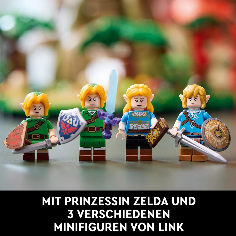 LEGO The Legend of Zelda Deku-Baum 2-in-1 - Sammlerstück zum Ausstellen mit Prinzessin Zelda & 3 Link Minifiguren - Bauset für Erwachsene & Geschenkidee für Videospiel-Fans - 77092