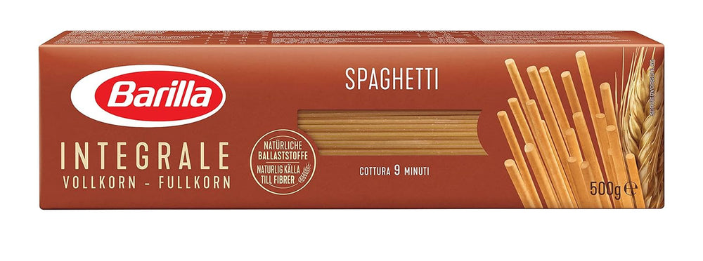 Barilla Pasta Integrale Fusilli – Paste integrale din griș cu fibre naturale, 500 g