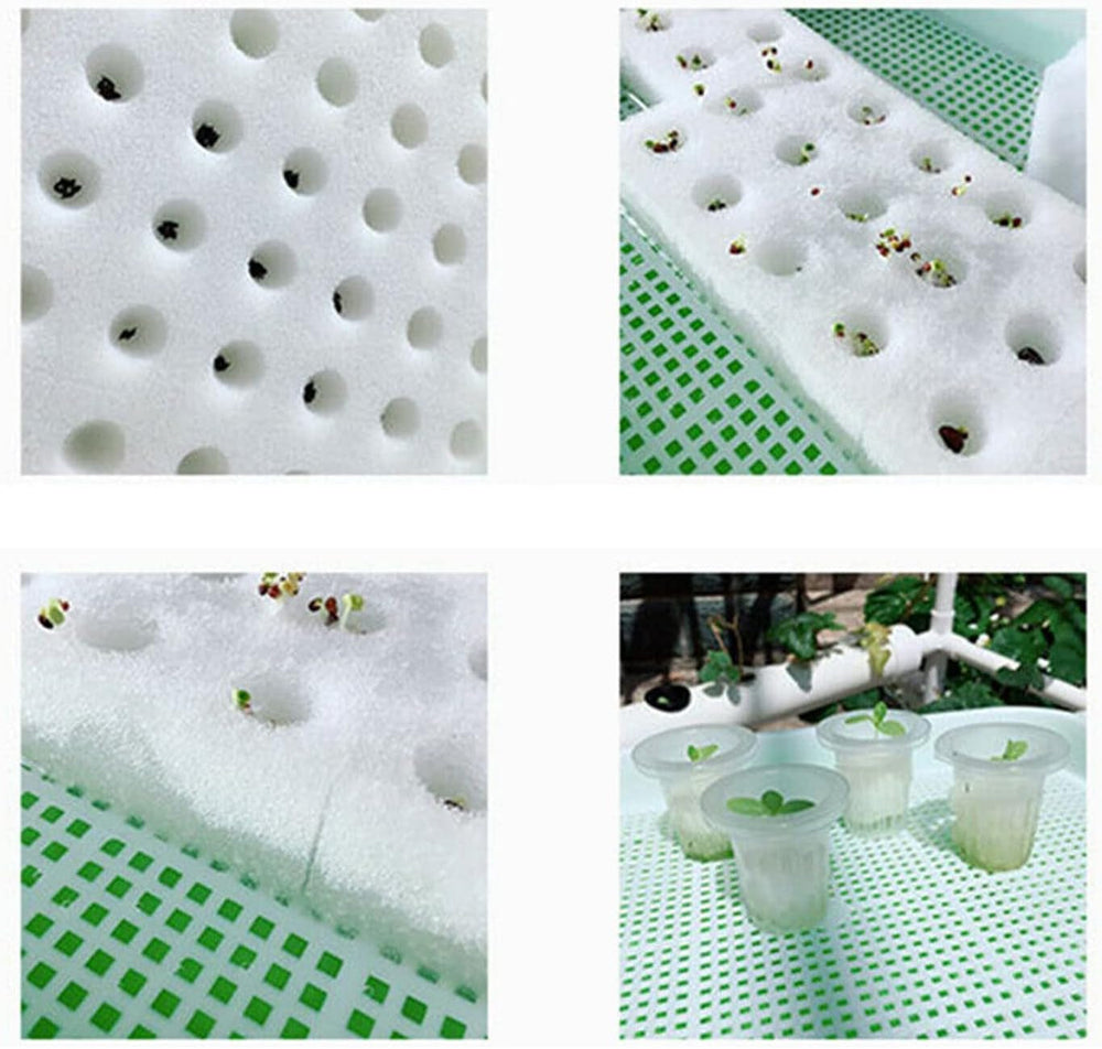 Kit de creștere hidroponică, sistem de creștere hidroponică din PVC, 2 straturi, 72 de găuri, sistem hidroponic, kit de creștere, sisteme de creștere a plantelor fără sol, sistem de cultură hidroponică fără sol în apă
