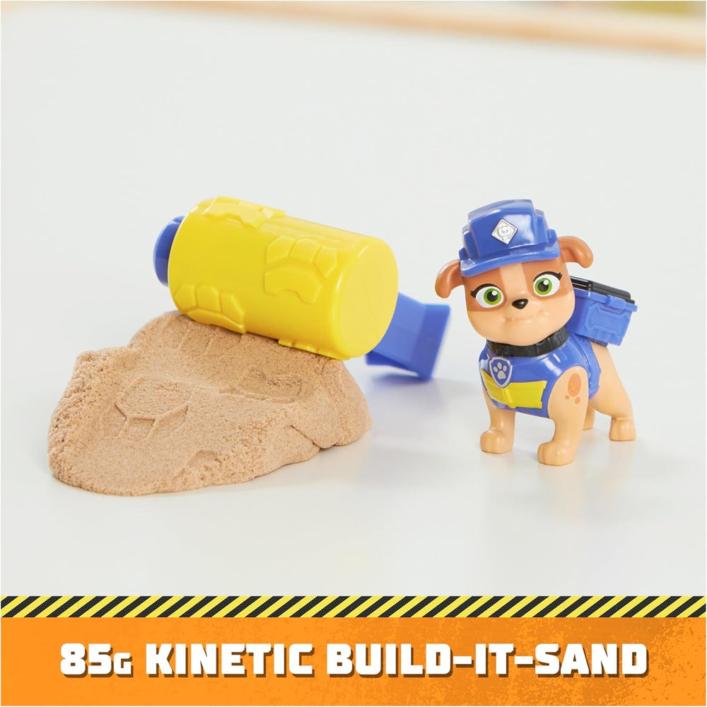 Rubble & Crew - Set de figurine de acțiune cu figurină Rubble & Mix, 2 jucării de construcție și 85G nisip cinetic de construcție, jucărie potrivită pentru copii de la 3 ani în sus Action figures Naty Shop