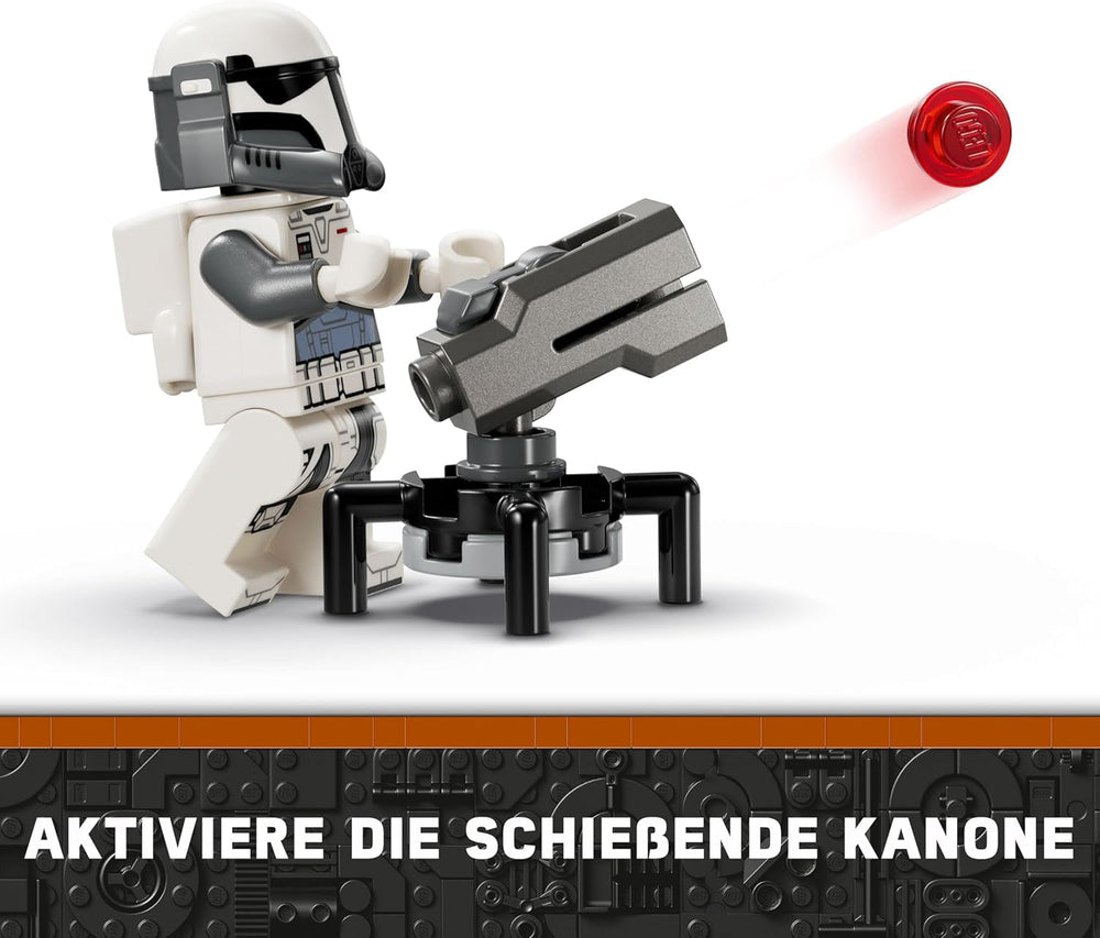 LEGO Star Wars: The Mandalorian Hinterhalt auf Mandalore Battle Pack, Abenteuer-Bauspielzeug für Kinder, Action-Spielset zum Sammeln, Geschenkidee für Jungen und Mädchen 75373