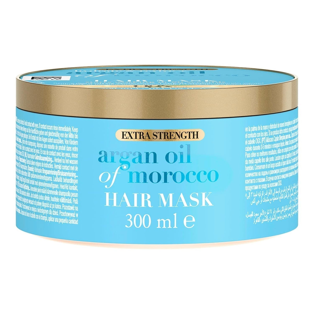 OGX Extra Strength Hydrate & Revive + Argan Oil of Morocco Hair Mask (300 ml), mască de păr luxoasă cu ulei bogat de argan și proteine de mătase Masca de par Naty Shop Ogx Argan Oil Of Morocco Mască de păr
