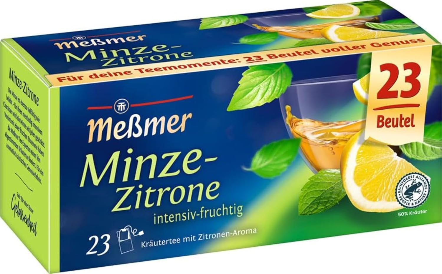 Meßmer Amestec de urzică | 25 | Pliculețe de ceai | Vegan | Fără gluten | Fără lactoză