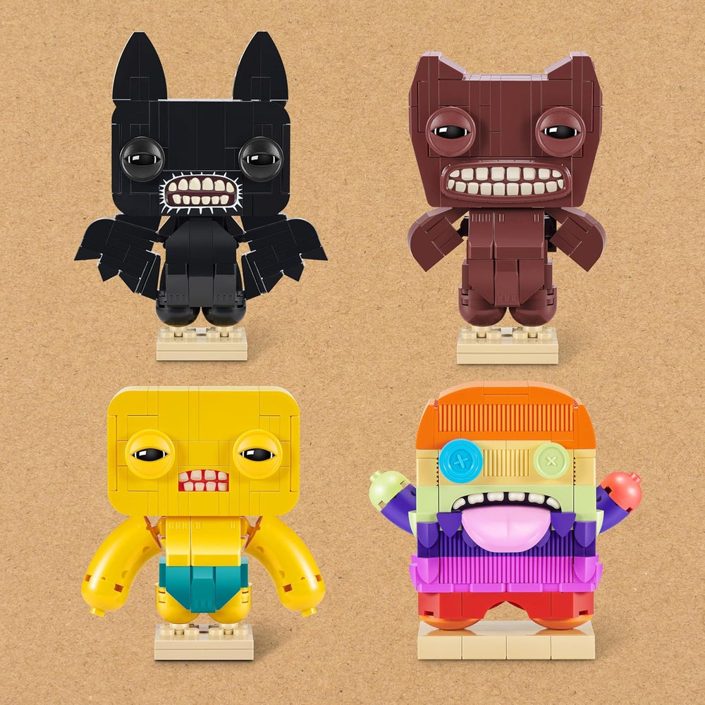 Max Build More Premium Fugglers von ZURU – Unboxing-Spielzeug & Klemmbausteine Sammelbare Minis mit bis zu 167 Teilen, Lustige Designs zum Bauen & Sammeln, Ab 8 Jahren