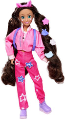 Simba 105953975 - Kawaii Hi Ankleidepuppe Lucy (26 cm) - bewegliche Modepuppe zum Frisieren und Stylen, Puppe mit Langen Haaren, Hase und Zubehör, Spielzeug für Kinder ab 4 Jahre