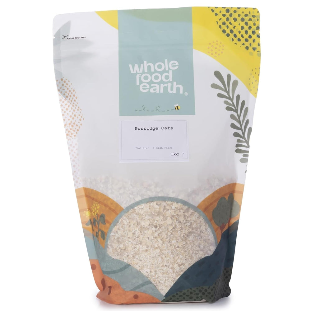Wholefood Earth - Terci de ovăz organic 3 kg | Fără OMG | Vegan | Bogat în fibre